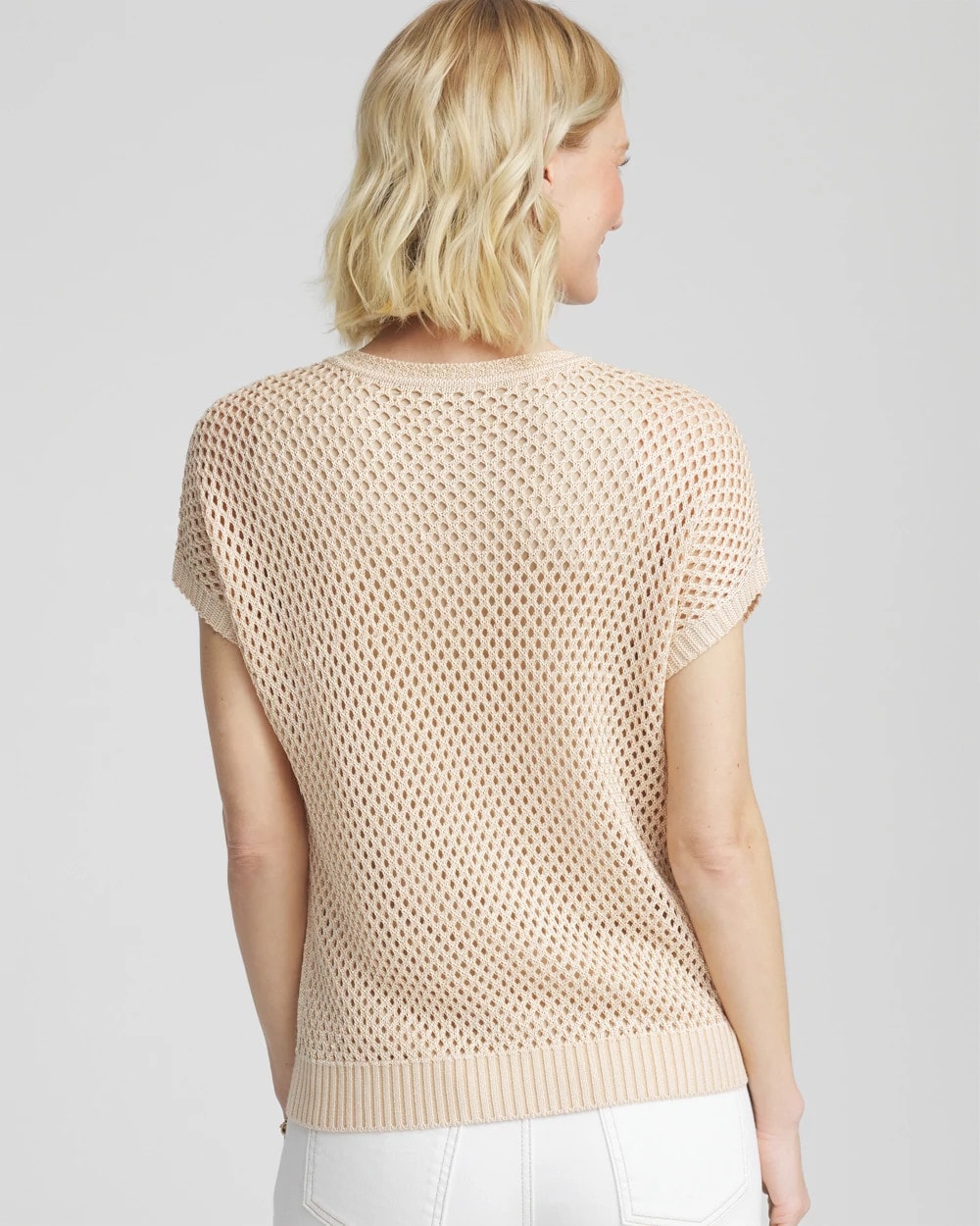 Chico's - Embroidered Pointelle Pull-Over