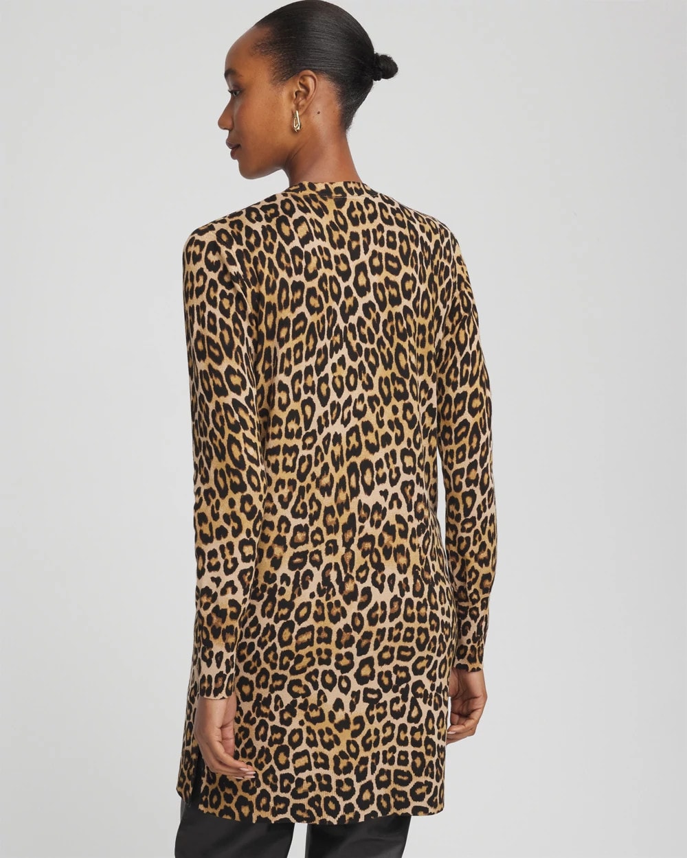Chico's - Ella Animal-Print Cardigan Sweater