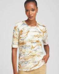Chico's - Printed Crewneck Sweater