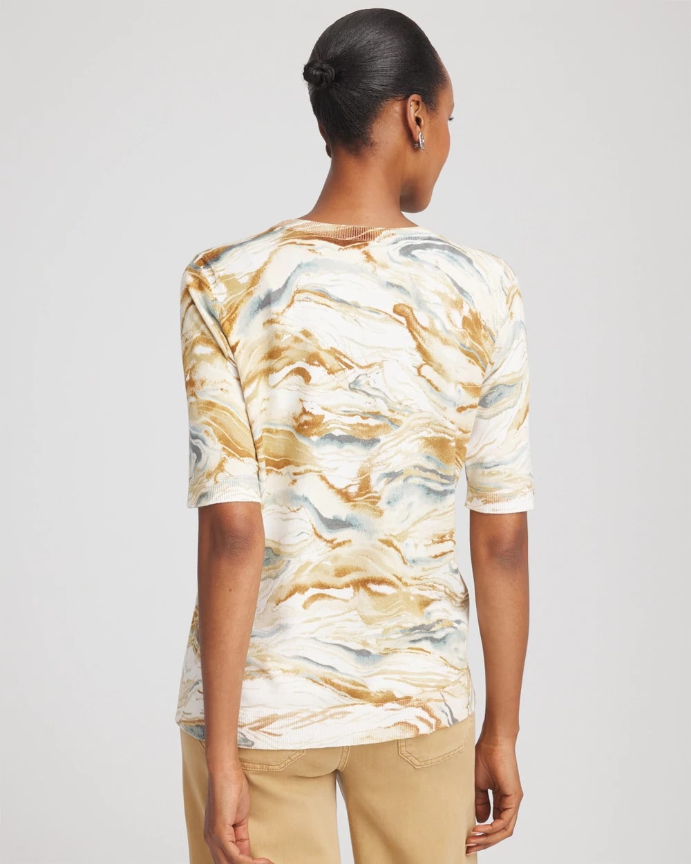 Chico's - Printed Crewneck Sweater
