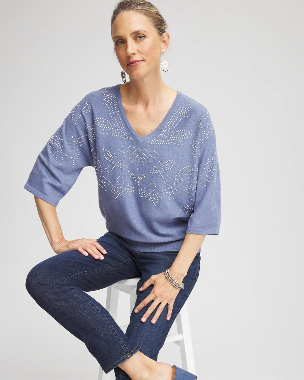 Chico's - Dolman V-Neck Sweater