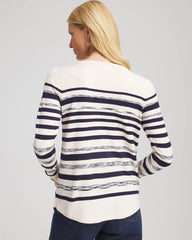 Chico's - Ella Striped Bateau Pullover Sweater
