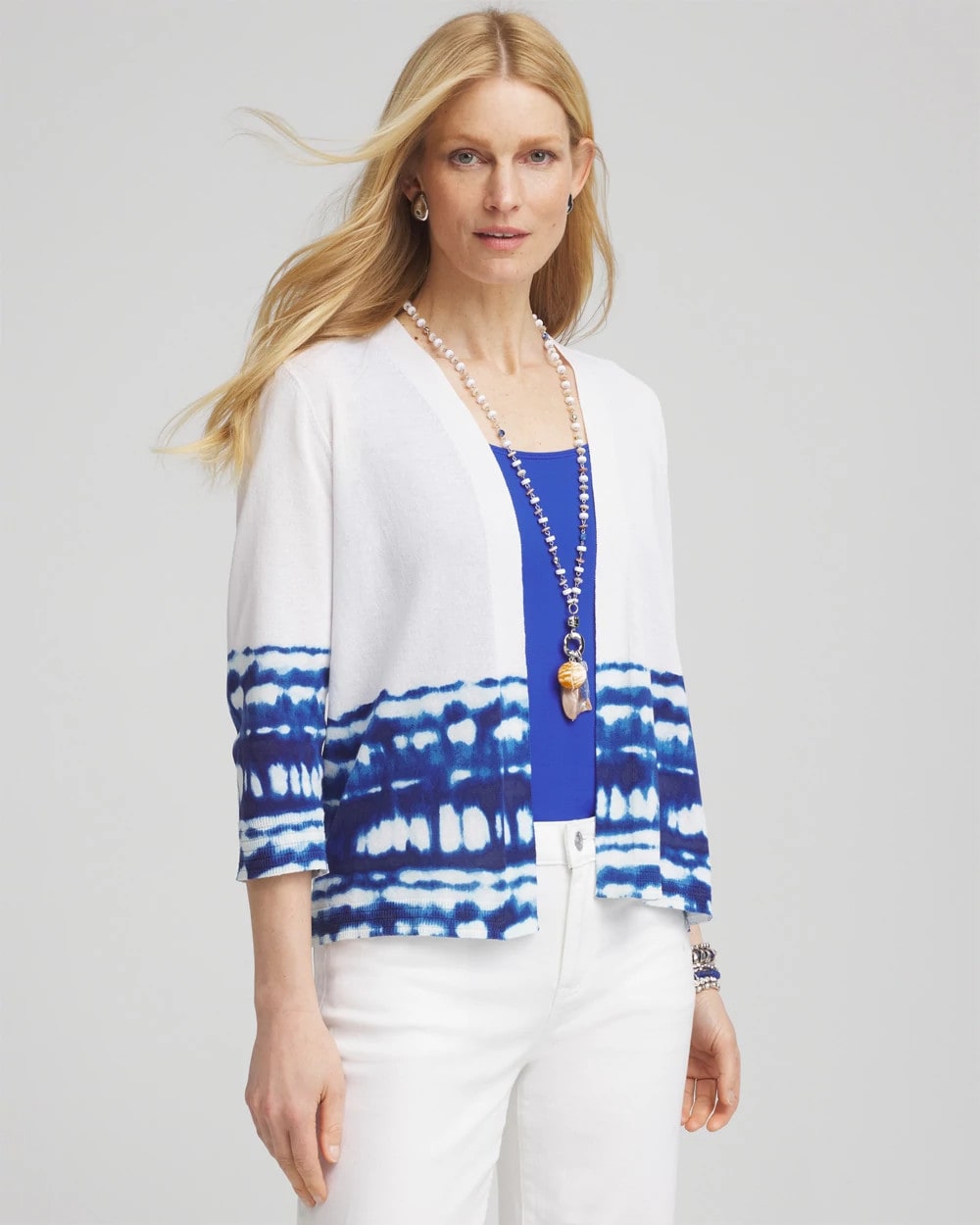 Chico's - Tie-Dye Summer Romance Short Cardigan