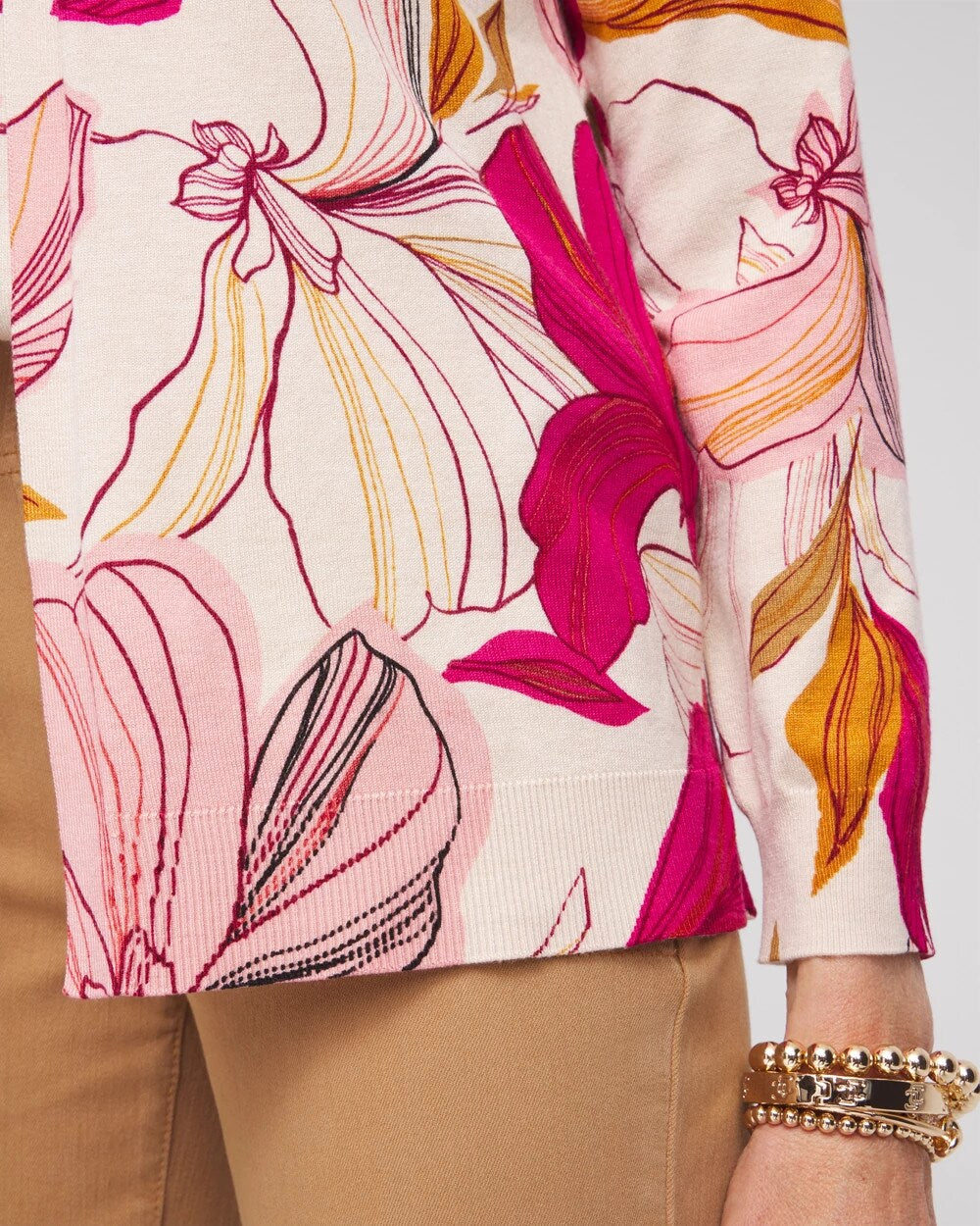 Chico's - Blooms Long Sleeve Cardigan