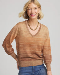 Chico's - Ombre Metallic Pullover Sweater