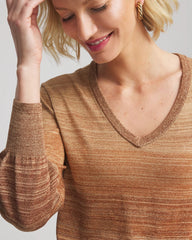 Chico's - Ombre Metallic Pullover Sweater