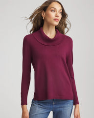 Chico's - Cowlneck Long-Sleeved Sweater