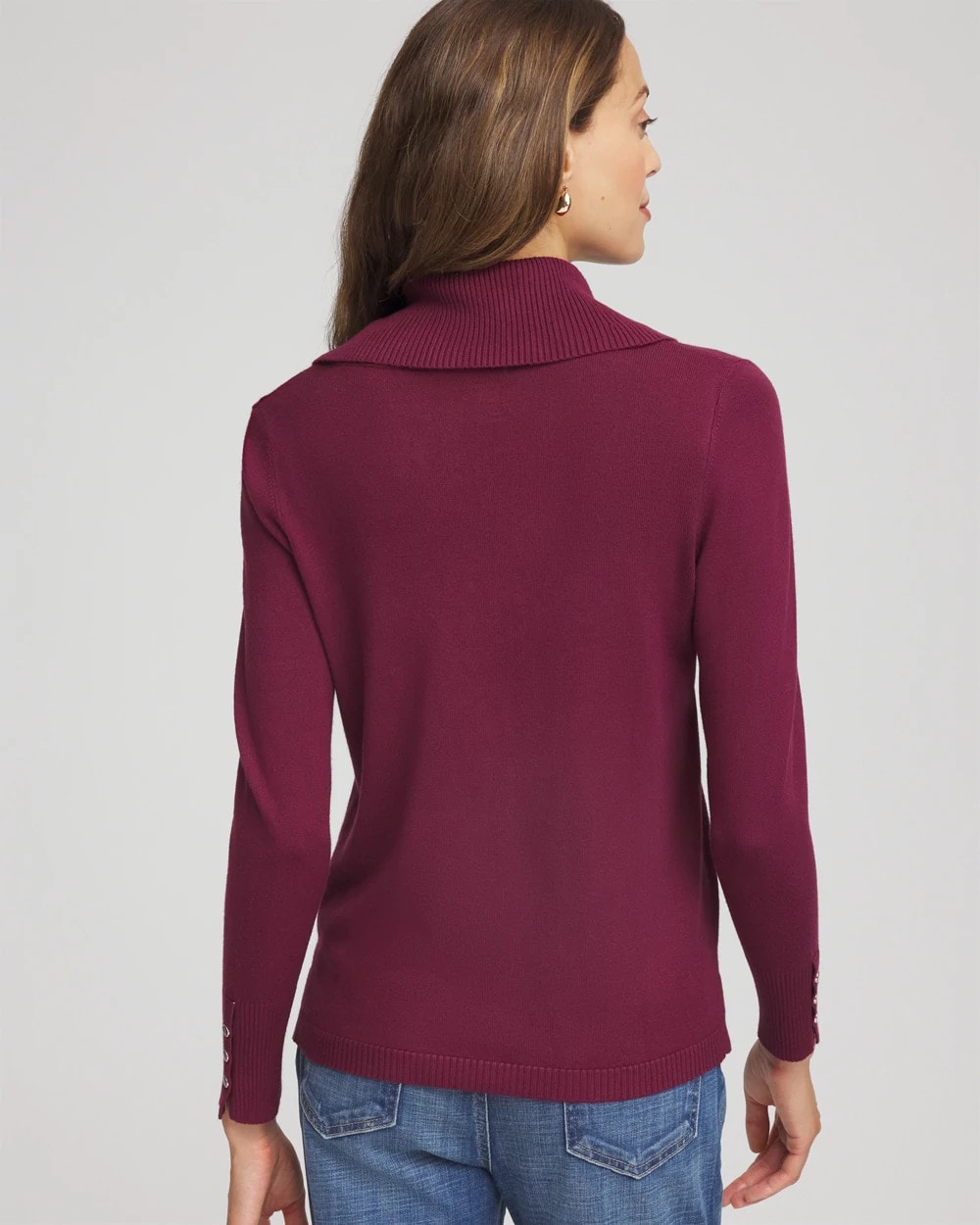 Chico's - Cowlneck Long-Sleeved Sweater