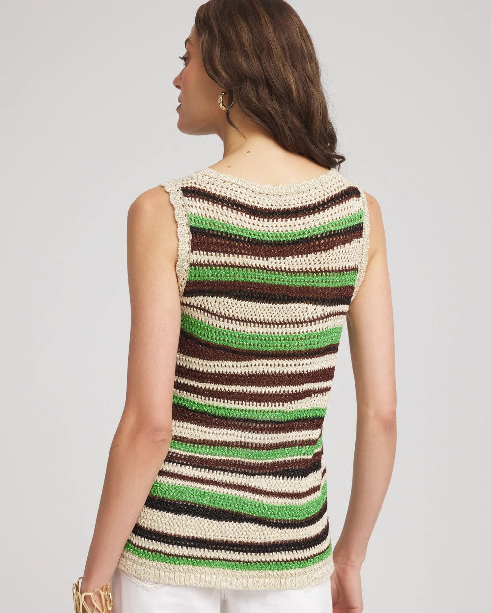 Chico's - Contemporary Striped Sweater Tank