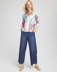 Chico's - Summer Romance Watercolor Cardigan