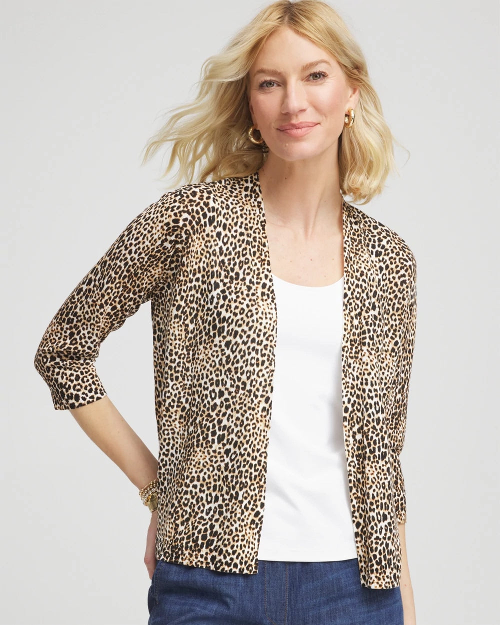 Chico's - Summer Romance Animal Print Cardigan