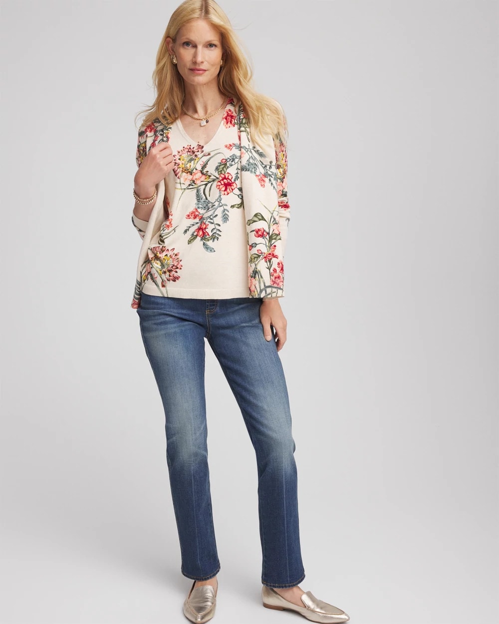 Chico's - Ella Printed Sweater Tank