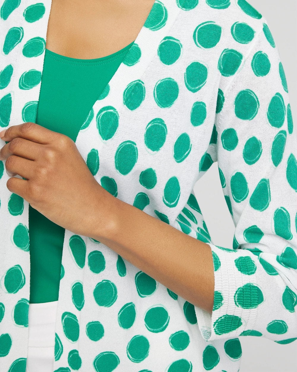 Chico's - Polka-Dot Summer Romance Short Cardigan