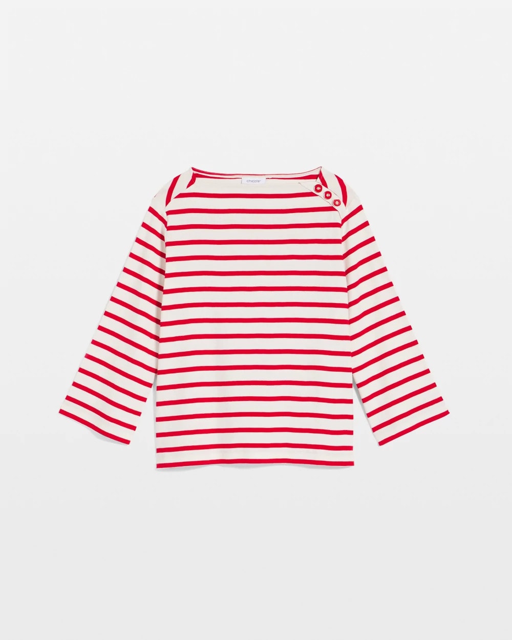Chico's - Bateau Neck Stripe Top