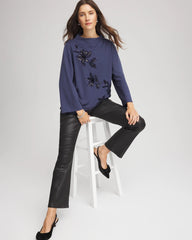 Chico's - Embellished Structured Top