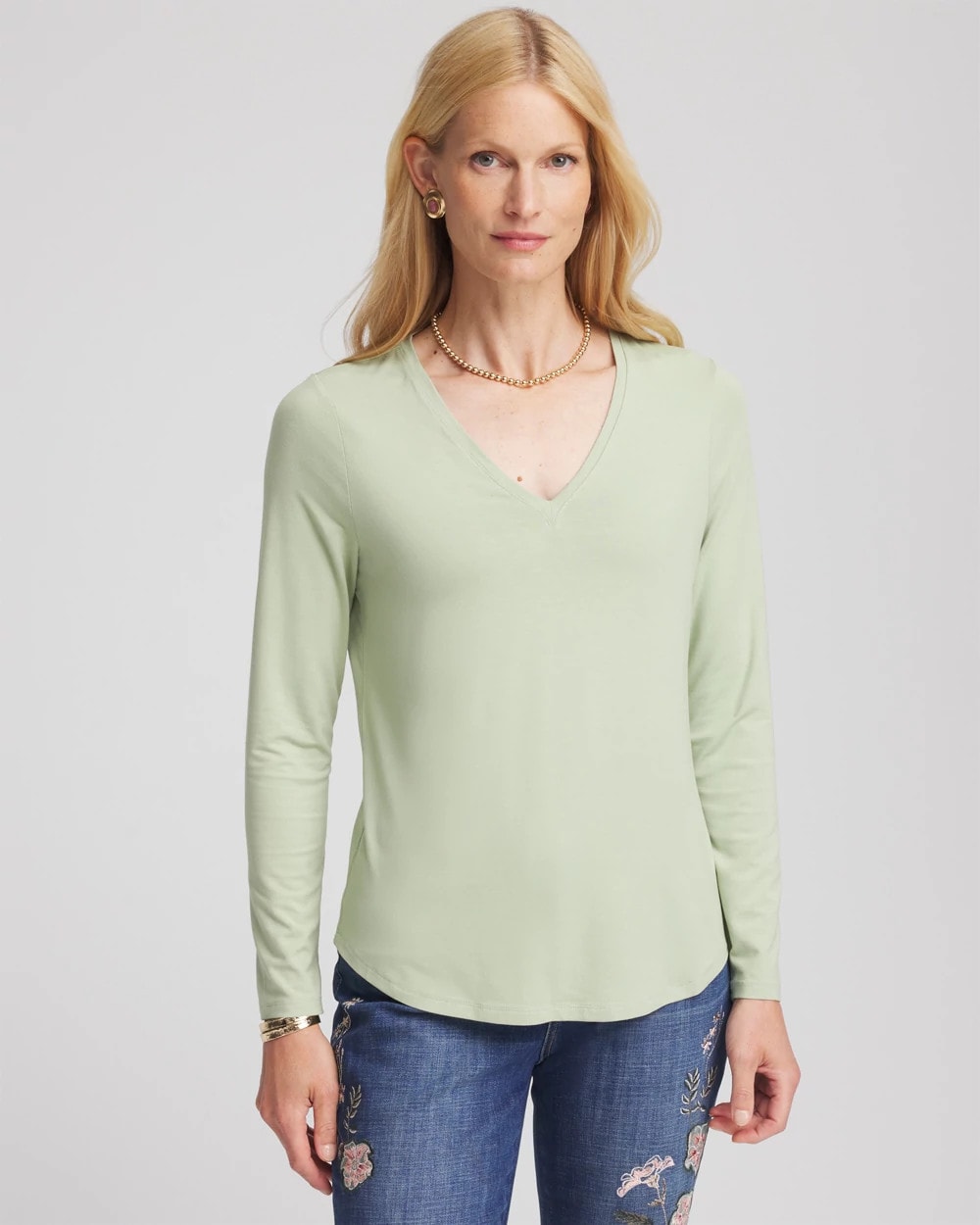 Chico's - Touch of Cool™ V-Neck Layering Tee