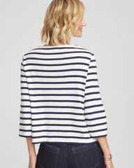 Chico's - Bateau Neck Stripe Top