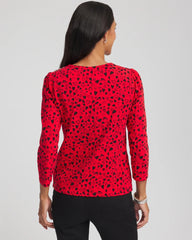 Chico's - Lover Girl Button Heart Tee