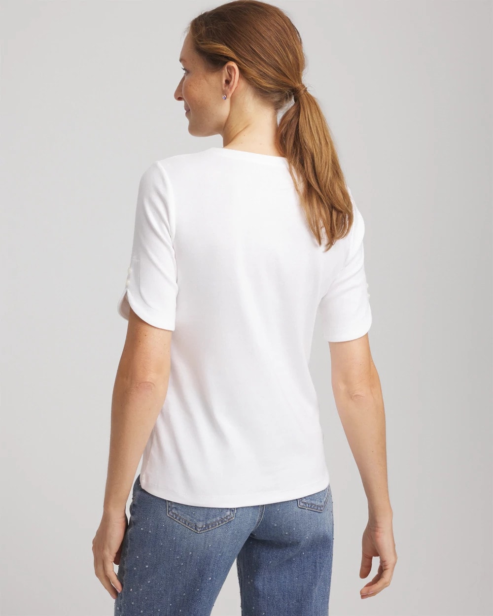 Chico's - Short Sleeve Pima Tee