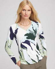 Chico's - Sea-Print Touch of Cool™ Layering Tee