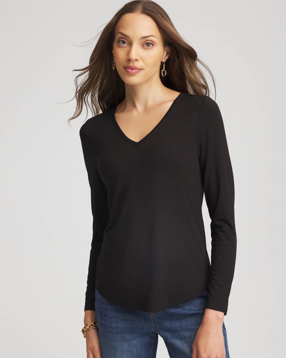 Chico's - Touch of Cool™ V-Neck Layering Tee
