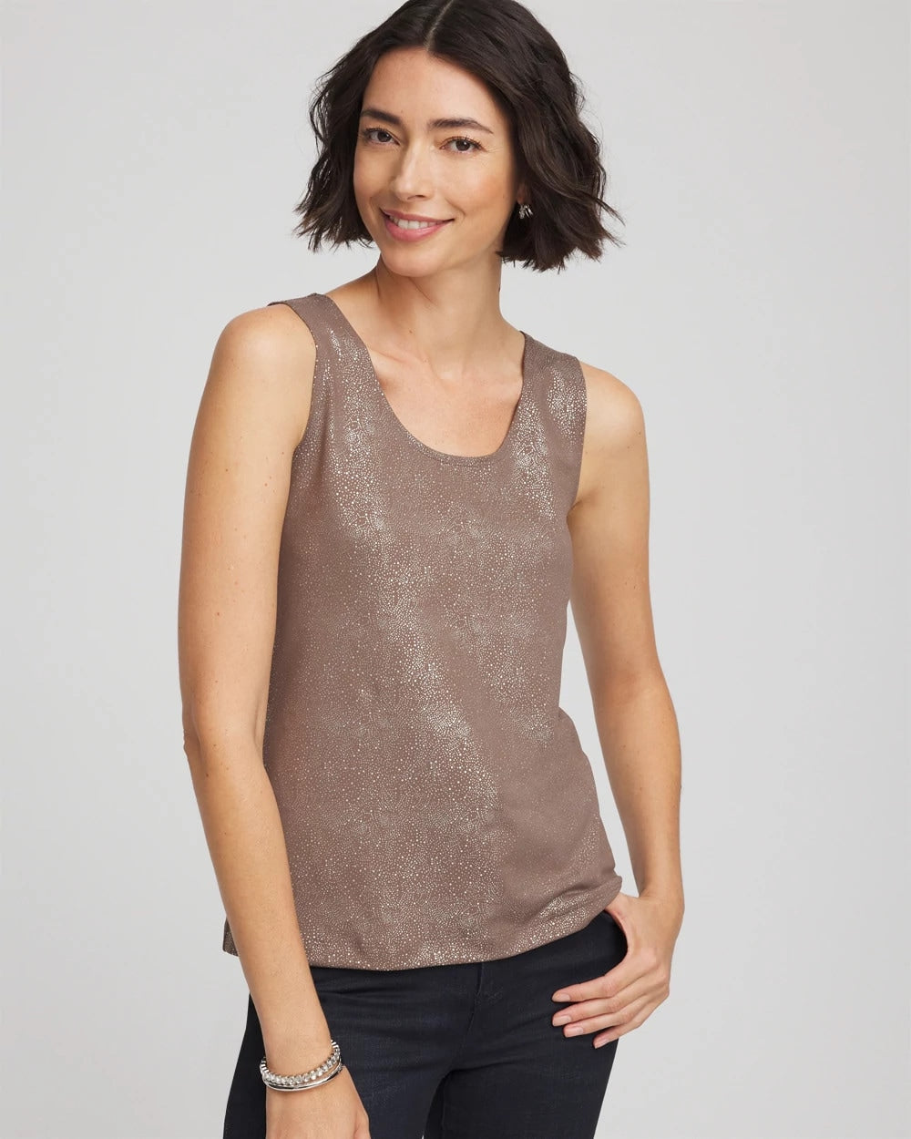 Chico's - Foiled Microfiber Tank