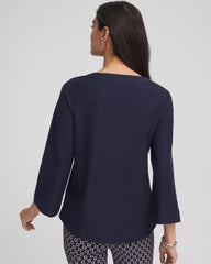 Chico's - Denim Soutache Top