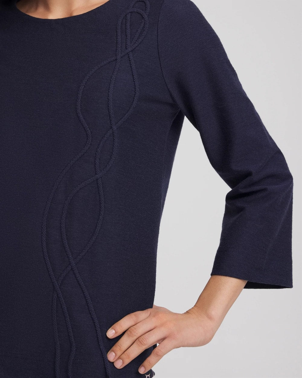 Chico's - Denim Soutache Top