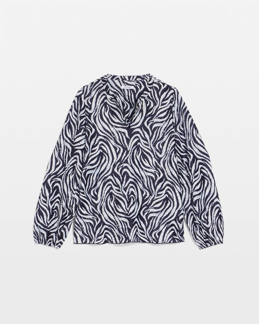 Chico's - Zebra Waves Crinkle Top