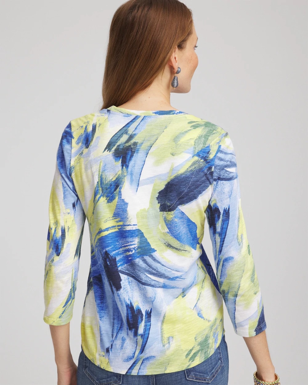 Chico's - Slub 3/4 Sleeve Tee