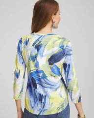 Chico's - Slub 3/4 Sleeve Tee