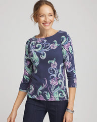Chico's - Pima 3/4 Sleeve Tee
