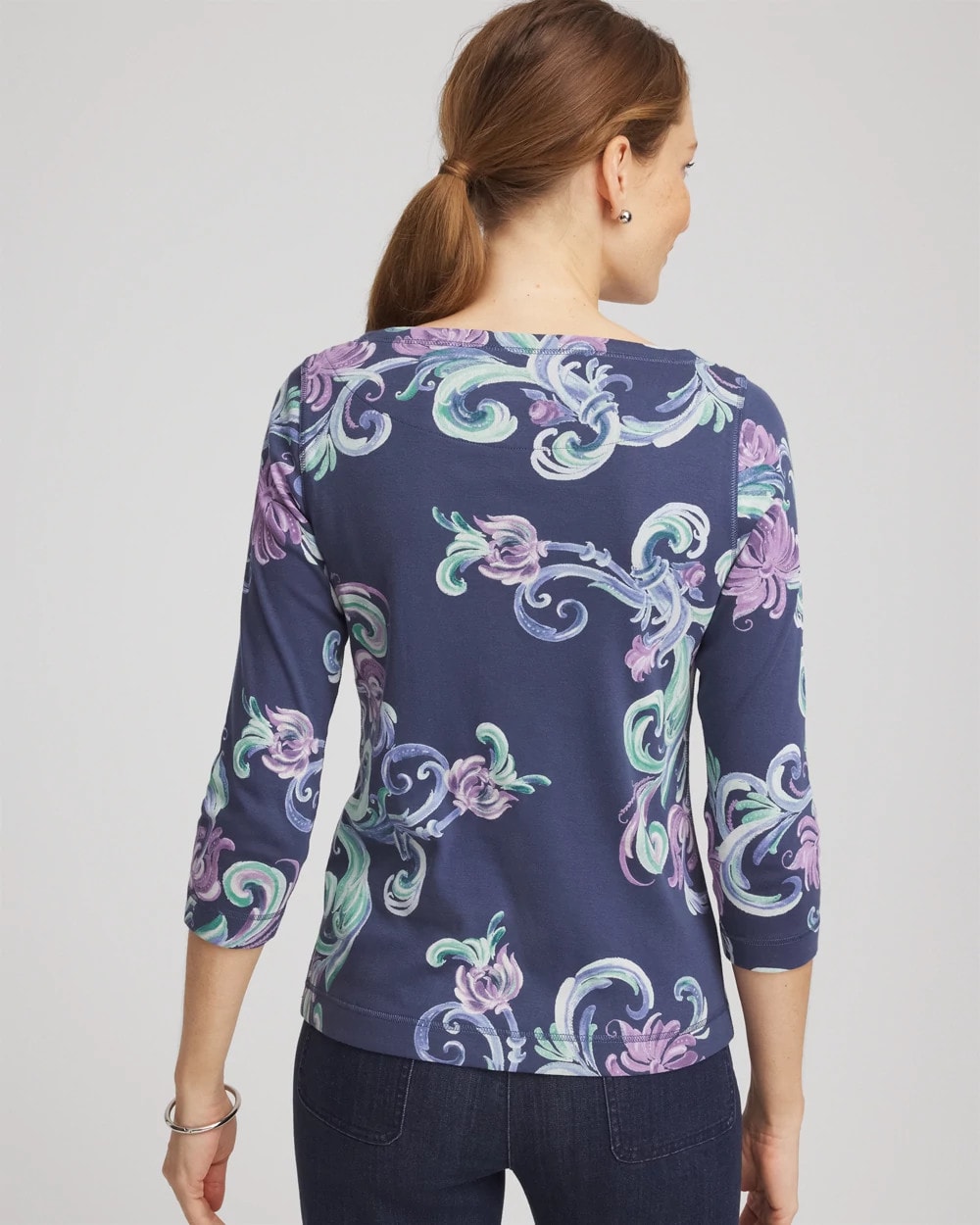 Chico's - Pima 3/4 Sleeve Tee