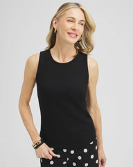 Chico's - Ribbed High Neck Tank