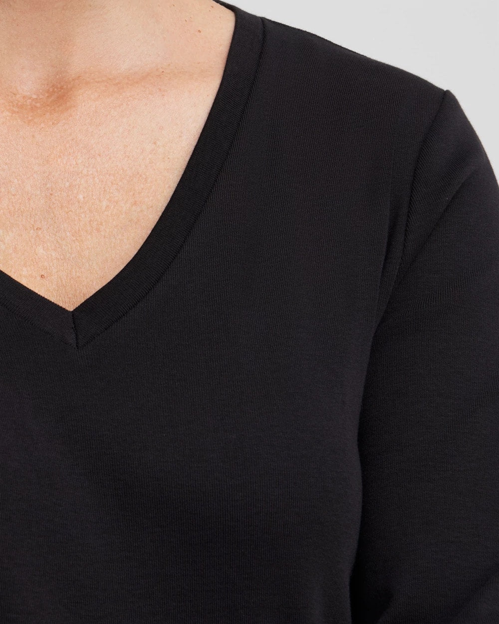 Chico's - 3/4 Sleeve V-Neck Tee