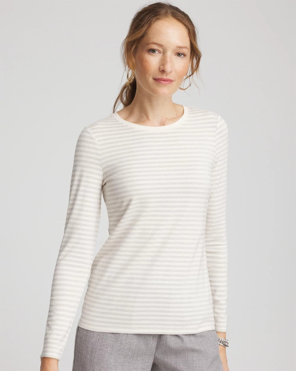 Chico's - Metallic Layering Tee