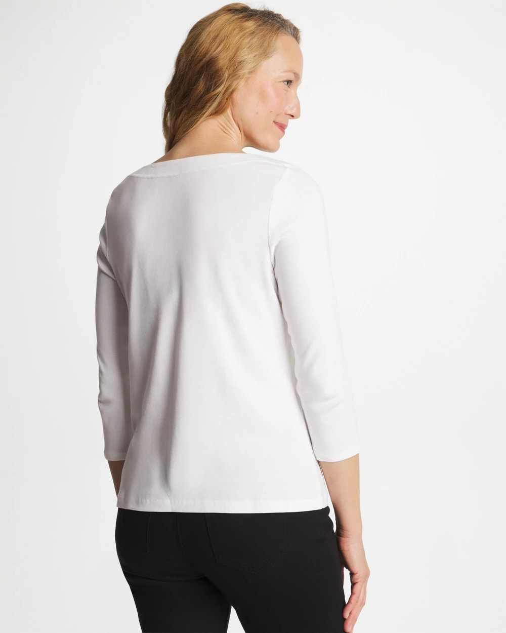 Chico's - Pima 3/4 Sleeve Tee