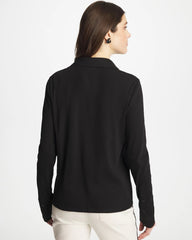 Chico's - Collared Rib Mix Henley