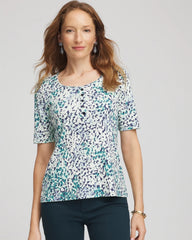 Chico's - Pima Cotton Henley Tee