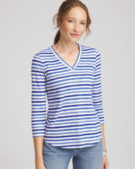 Chico's - Slub 3/4 Sleeve Tee