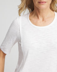 Chico's - Slub Paneled Elbow Tee
