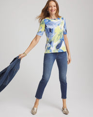Chico's - Slub Short Sleeve Tee