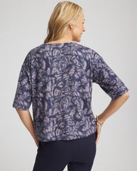 Chico's - Animal Cozy Crewneck Tee