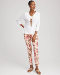 Chico's - Short Pima 3/4 Sleeve Tee