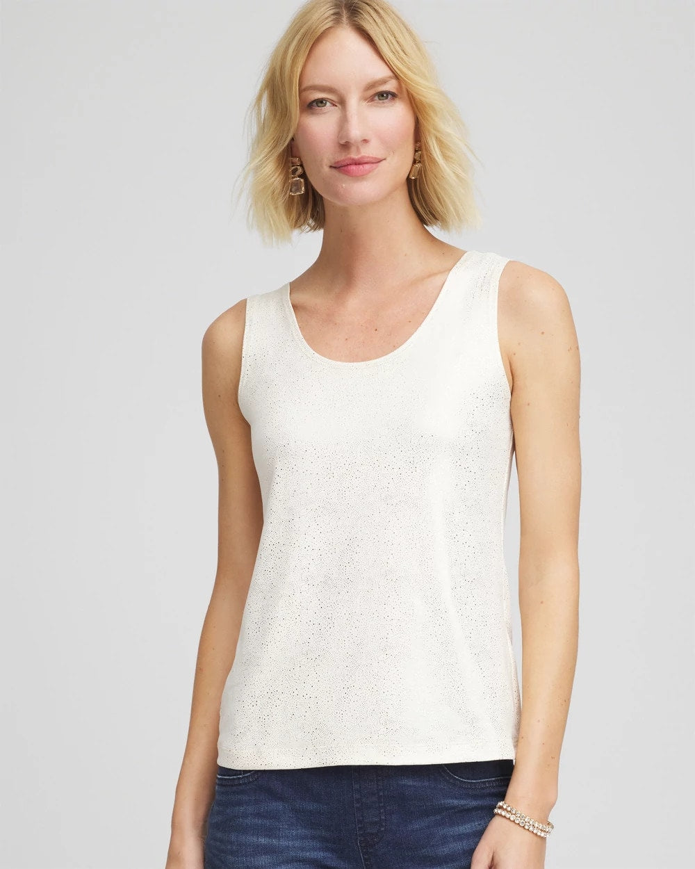 Chico's - Foiled Microfiber Tank