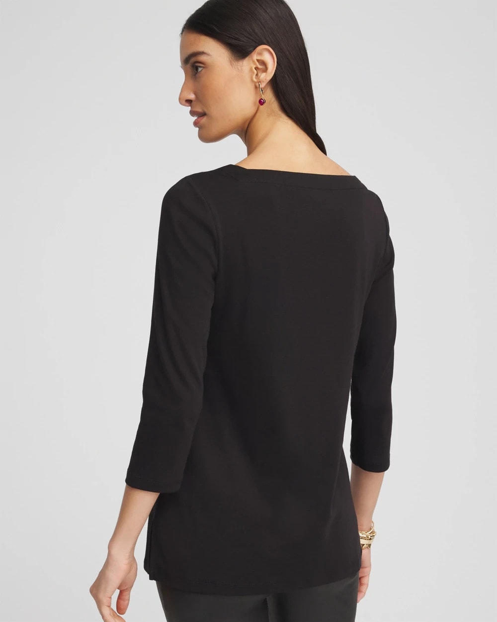 Chico's - Pima Cotton Square-Neck Tunic
