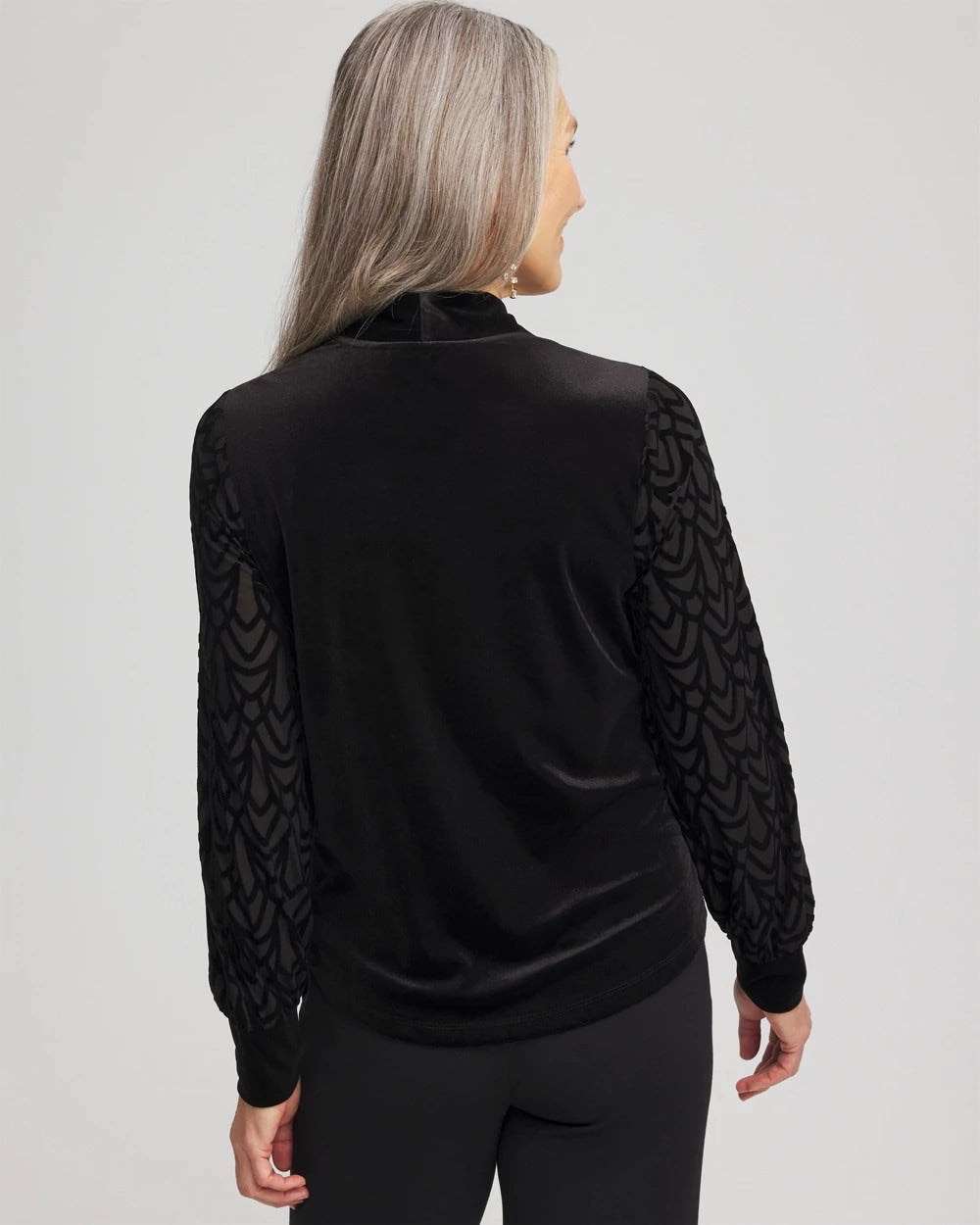 Chico's - Art Deco Velvet Burnout Top