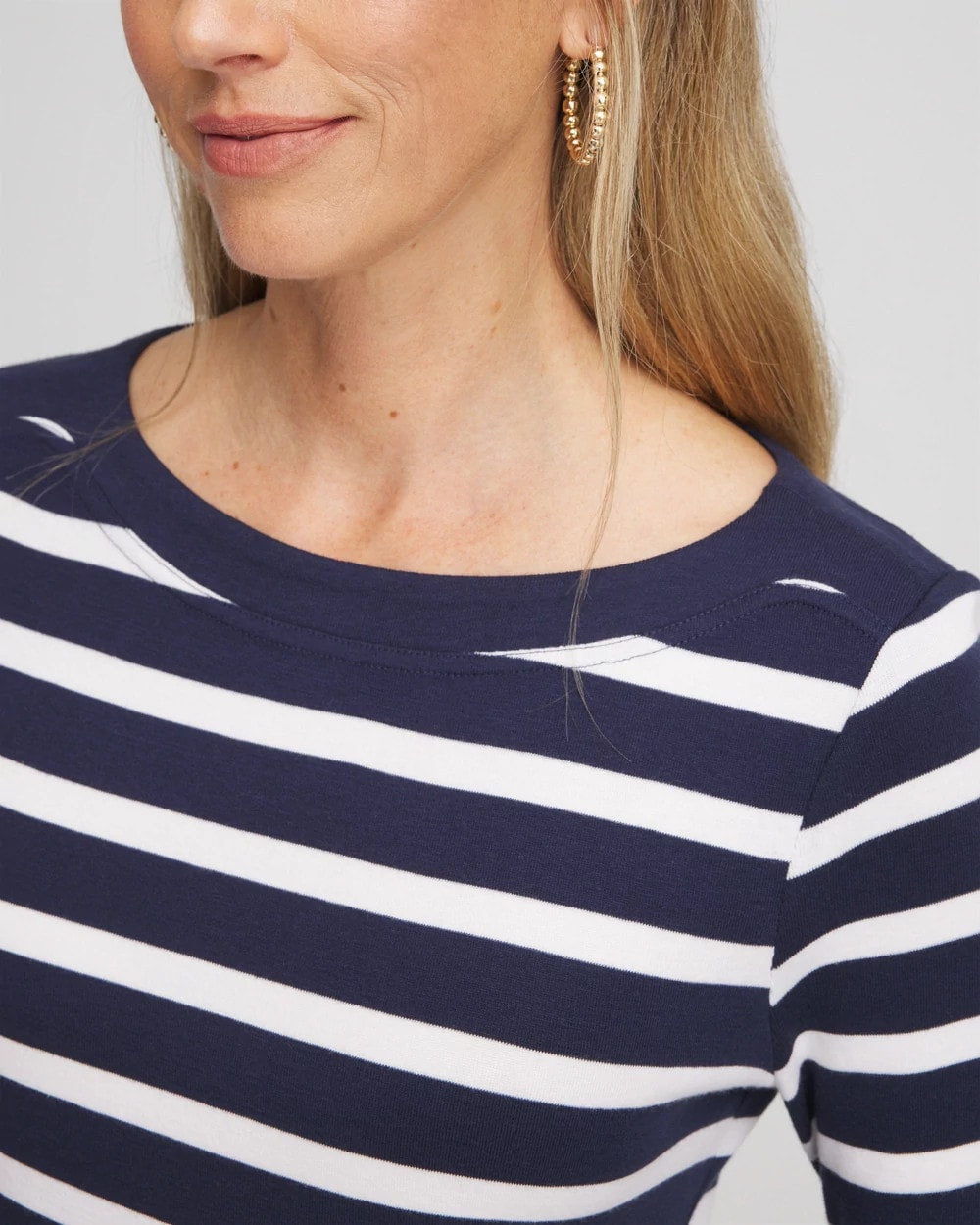 Chico's - Stretch Cotton Boatneck Tunic