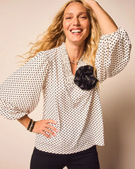 Chico's - Bubble-Sleeve Smocked Top