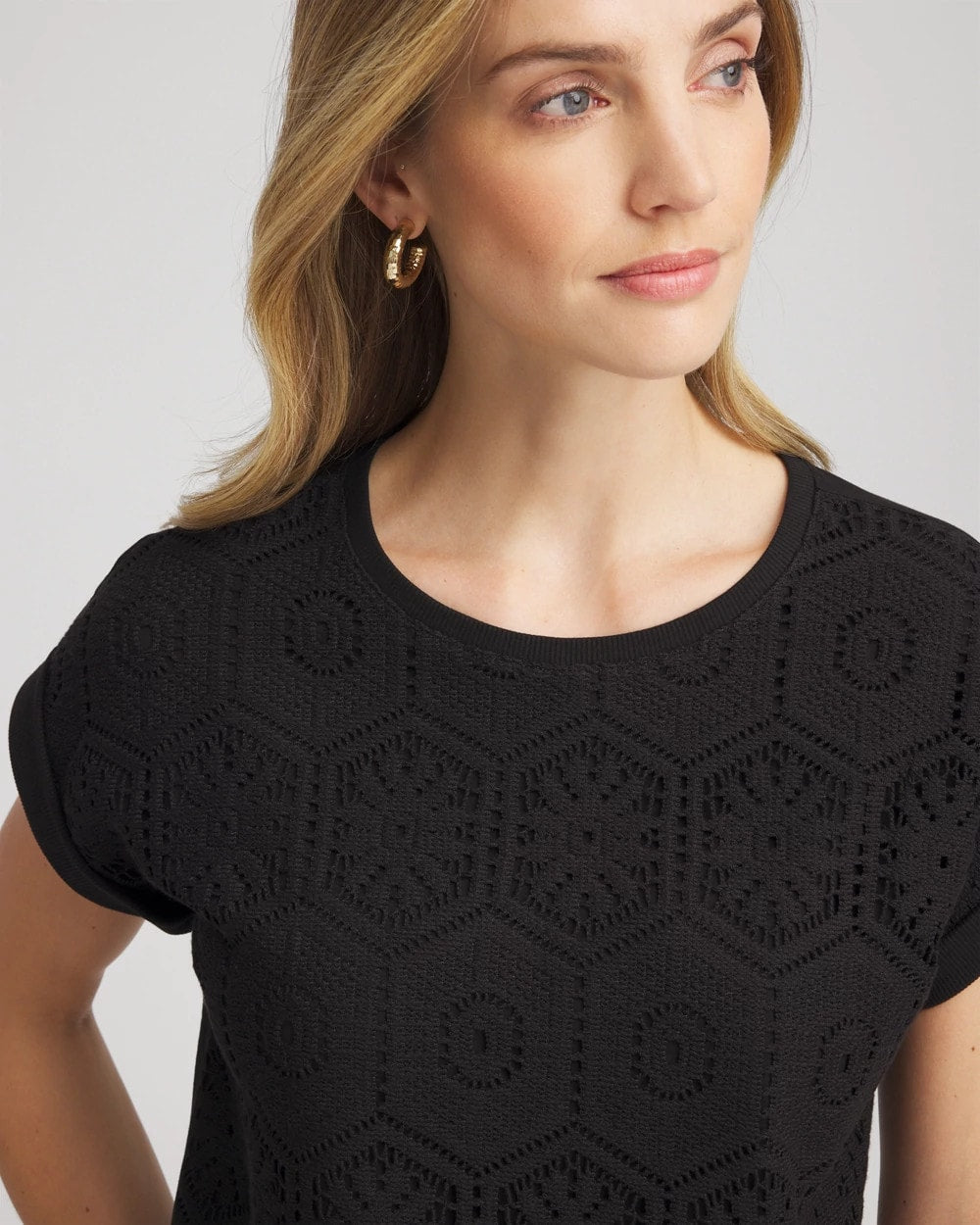 Chico's - Crocheted Cotton-Blend Shirt